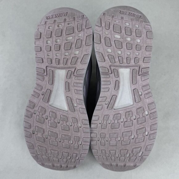 Adidas Cloudfoam Womens Gray Pink White Adiwear Sneaker Hook Loop Closure Size 2 - Picture 5 of 12